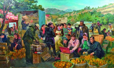 米乐M6官方入口，游繁华市井 品烟火人间——浅谈集市题材油画创作的审美维度